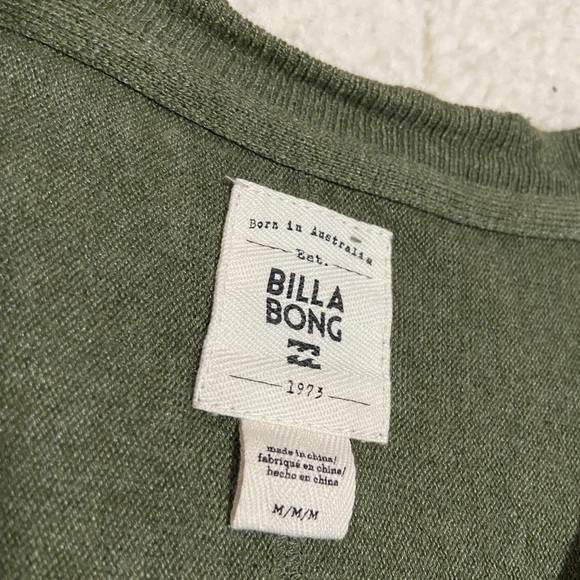 Billabong “No Regrets” Wide Neck Cropped Sweater - Picture 2 of 4